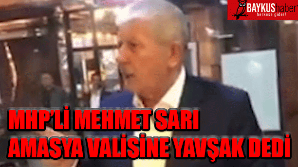 MHP’li Mehmet Sarı Amasya valisine Yavşak dedi, ceza yerine ödül aldı!