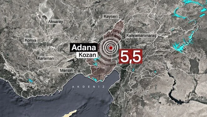 Adana Kozan’da deprem! Halk panikte!