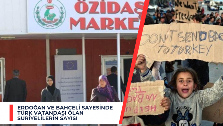 AK parti ve MHP sayesin ‘de Türk vatandaşı olan Suriyelilerin sayısını Ali Yerlikaya Açıkladı