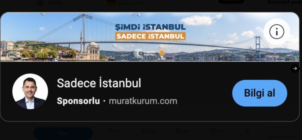 Murat kurum istanbul